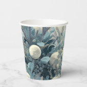 Deco Yuletide | Winter Botanicals Kerstmis Papieren Bekers (Achterkant)