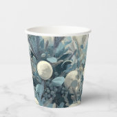 Deco Yuletide | Winter Botanicals Kerstmis Papieren Bekers (Voorkant)