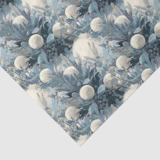 Deco Yuletide | Winter Botanicals Kerstmis Tissuepapier (Detail)