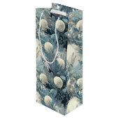 Deco Yuletide | Winter Botanicals Kerstmis Wijn Cadeautas (Achterkant Gekanteld)