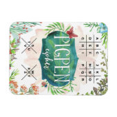 Decodeer uw bericht met de Pigpen-code Magneet (Horizontaal)