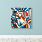 decodent canvas afdruk (Insitu (Houten vloer))