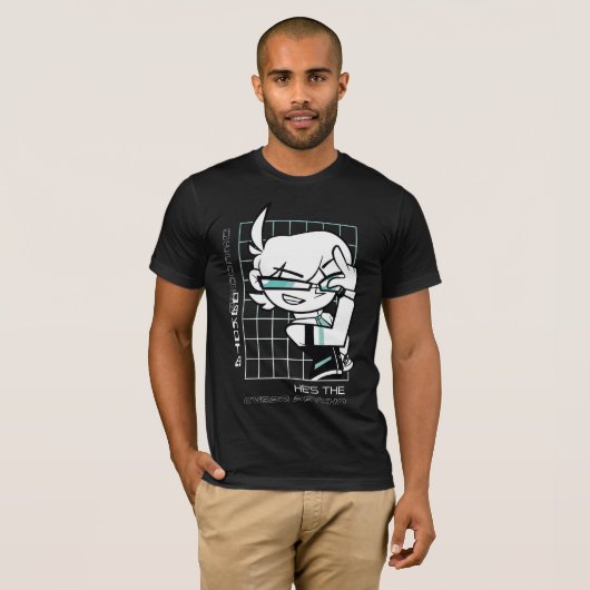 Decoder Dakota | Raster [zwart] T-shirt (Voorkant volledig)