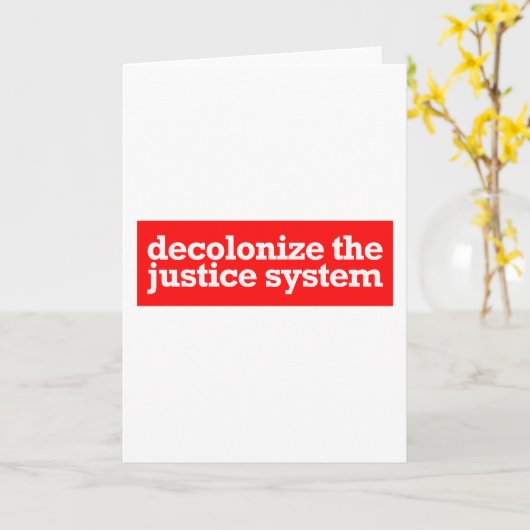 decolonidering van het rechtssysteem kaart (Gele Bloem)