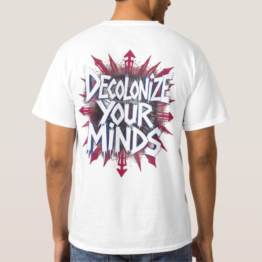 Decolonize Your Minds (Points) T-shirt (Achterkant)