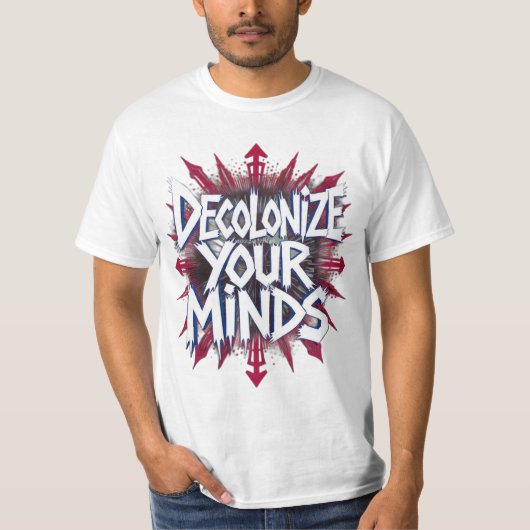 Decolonize Your Minds (Points) T-shirt (Voorkant)