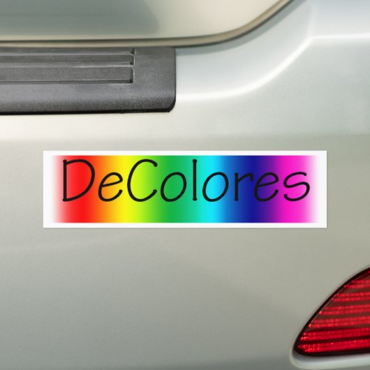 DeColores Bumpersticker (Op auto)