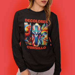 DeColores Cursillo Brush Stroke Haan Kruisduif T-shirt
