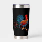 DeColores Cursillo Colorful Rooster Geïsoleerde Drinkbeker (Voorkant)