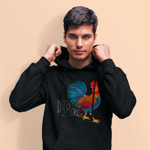 DeColores Cursillo Colorful Rooster Hoodie