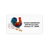 DeColores Cursillo Colorful Rooster Label (Voorkant)