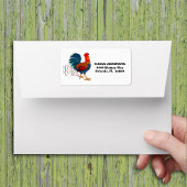 DeColores Cursillo Colorful Rooster Label