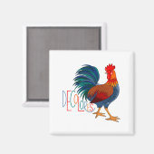 DeColores Cursillo Colorful Rooster Magneet (Voorkant / Achterkant)
