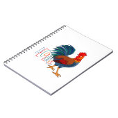DeColores Cursillo Colorful Rooster Notitieboek (Linkerzijde)