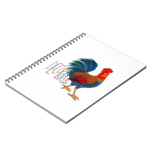 DeColores Cursillo Colorful Rooster Notitieboek (Linkerzijde)