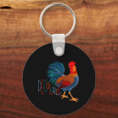 DeColores Cursillo Colorful Rooster Sleutelhanger (Achterkant)
