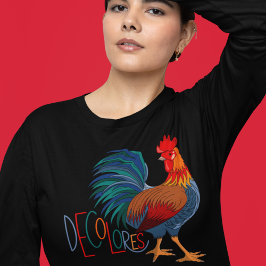 DeColores Cursillo Colorful Rooster T-shirt