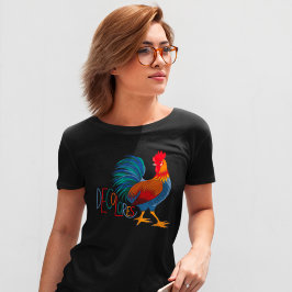 DeColores Cursillo Colorful Rooster T-shirt