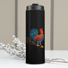 DeColores Cursillo Colorful Rooster Thermosbeker