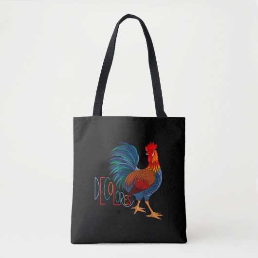DeColores Cursillo Colorful Rooster Tote Bag (Voorkant)