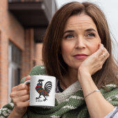 DeColores Cursillo Haan Zwart Silhouet Koffiemok