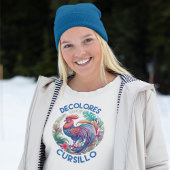 DeColores Cursillo Kleurrijke Bloemen Haan Hoodie