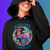 DeColores Cursillo Kleurrijke Bloemen Haan Hoodie