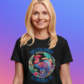 DeColores Cursillo Kleurrijke Bloemen Haan T-shirt