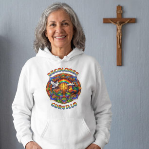 DeColores Cursillo Kruis Duif Haan Mandala Hoodie