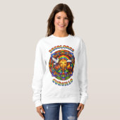 DeColores Cursillo Kruis Duif Haan Mandala Trui (Voorkant volledig)