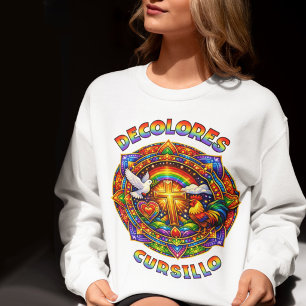 DeColores Cursillo Kruis Duif Haan Mandala Trui