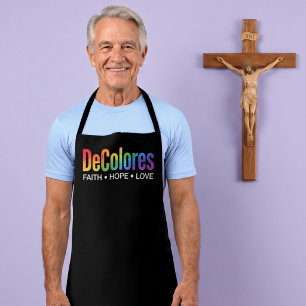 DeColores Cursillo Regenboog Geloof Hoop Liefde Schort