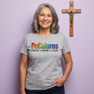 DeColores Cursillo Regenboog Geloven Hoop Liefde T-shirt