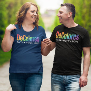 DeColores Cursillo Regenboog Geloven Hoop Liefde T-shirt