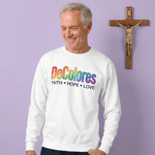 DeColores Cursillo Regenboog Geloven Hoop Liefde Trui