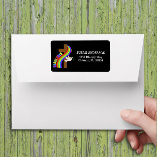 DeColores Cursillo Regenboog Met Kruis en Vrede Do Etiket