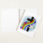 DeColores Cursillo Regenboog Met Kruis en Vrede Do Planner (Display)