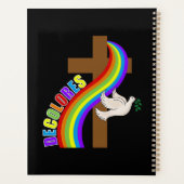 DeColores Cursillo Regenboog Met Kruis en Vrede Do Planner (Achterkant)