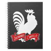 DeColores Cursillo Rooster Silhouet met Banner Notitieboek (Voorkant)