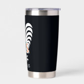 DeColores Cursillo Rooster Wit Silhouet Geïsoleerde Drinkbeker (Links)