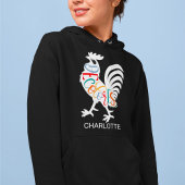 DeColores Cursillo Rooster Wit Silhouet Trui