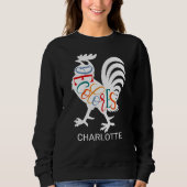 DeColores Cursillo Rooster Witte Silhouet Trui (Voorkant)