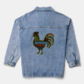 DeColores Cursillo Rooster Word Cloud Denim Jacket (Achterkant)