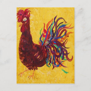 DeColores Rooster Briefkaart