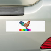 DeColores Rooster Bumpersticker (Op auto)