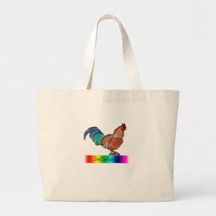 DeColores Rooster Grote Tote Bag
