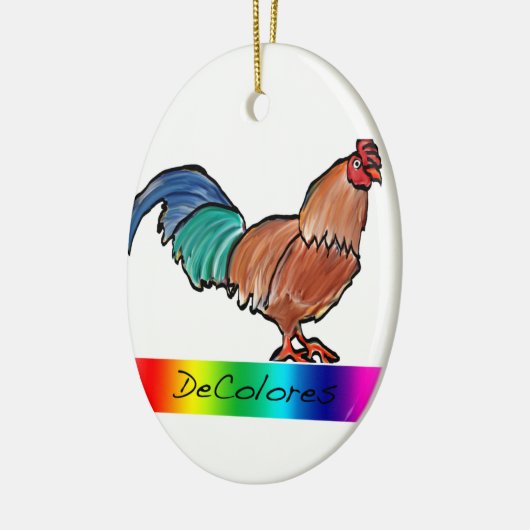 DeColores Rooster Keramisch Ornament (Links)