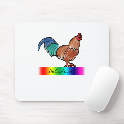DeColores Rooster Muismat (Met muis)