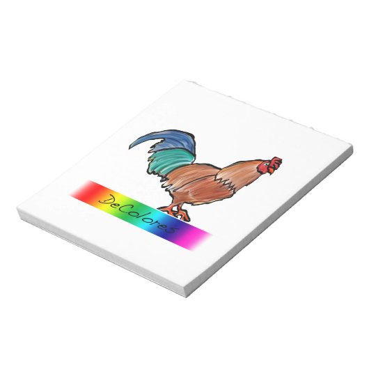 DeColores Rooster Notitieblok (Linkerzijde)