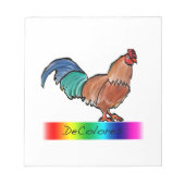 DeColores Rooster Notitieblok (Voorkant)